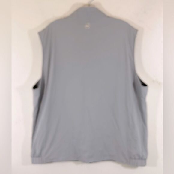 Peter Millar crown crafted mens vest XXL Grey flannel lined soft shell golf zip - Picture 9 of 14